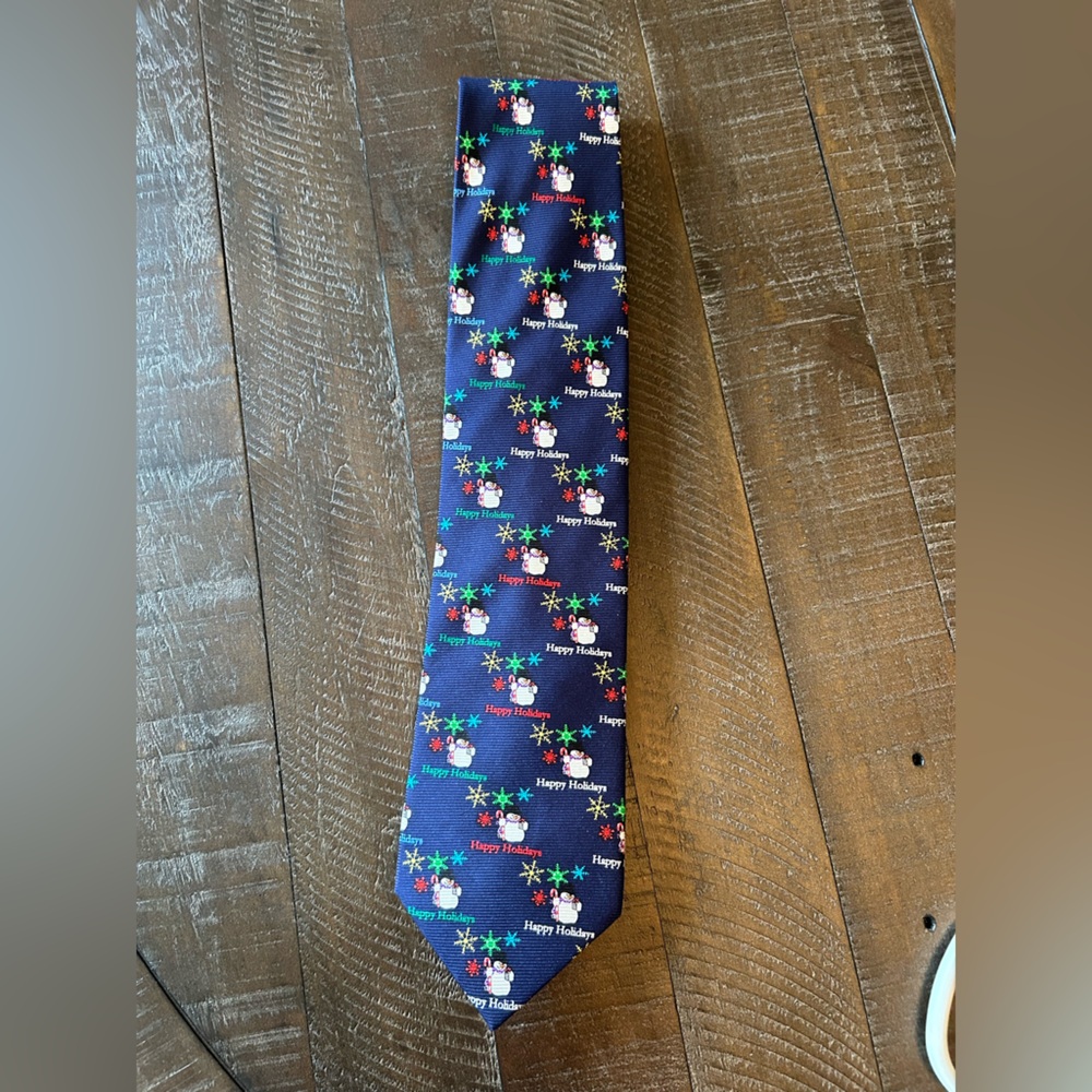 Happy Holiday Snowmen Tie